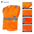 Hot Sale Yellow ANSI/ISEA High Visibility Safety Vests with Reflective Strips Custom LOGO Printing Hi Vis Workwear Jacket